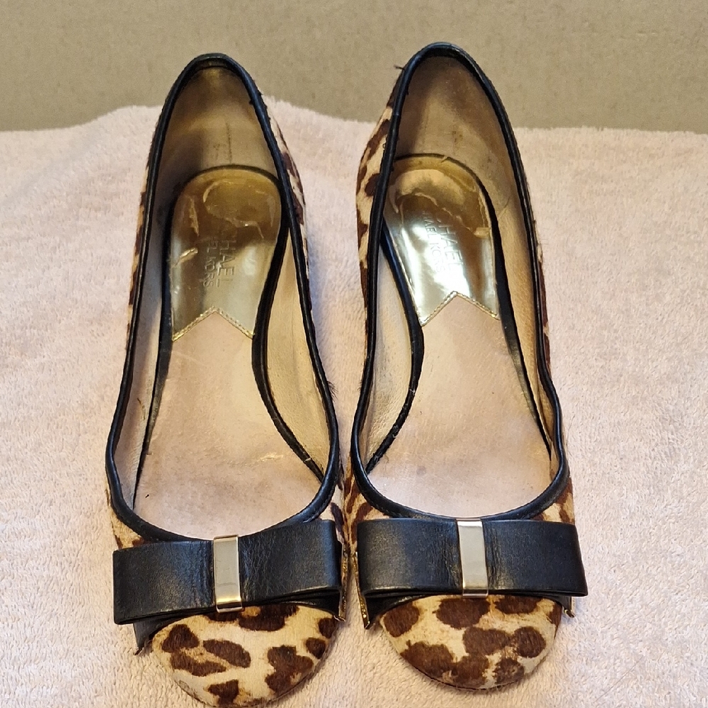 Michael Kors Leopard Print Bow Accent Women's Shoes